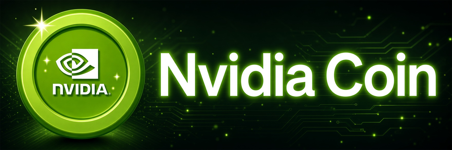 Nvidia Coin in a neon data center